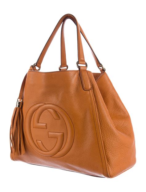 gucci small soho tote|genuine gucci bag purse tote.